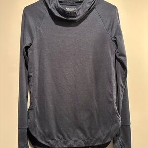 Athleta navy uptempo Pullover with hood